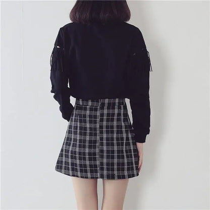 Classic Plaid Wrap Skirt