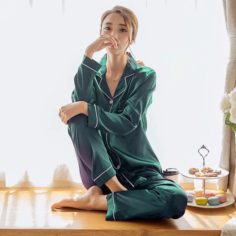 Luxe Silk Blend Pajamas for Women