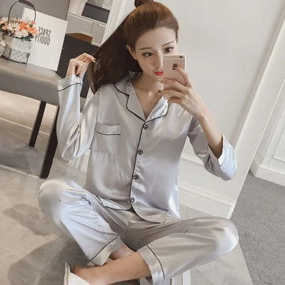 Luxe Silk Blend Pajamas for Women