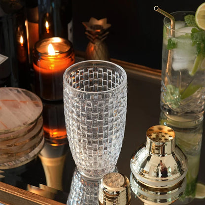 Elegant Glass Bar Shaker Set